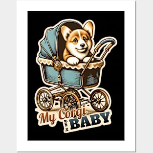 Corgi Baby Posters and Art